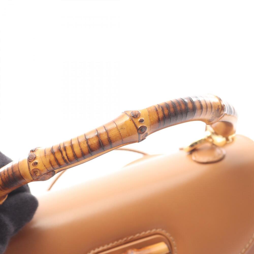 Gucci Leather Handbag Bamboo Brown - Picture 9 of 10